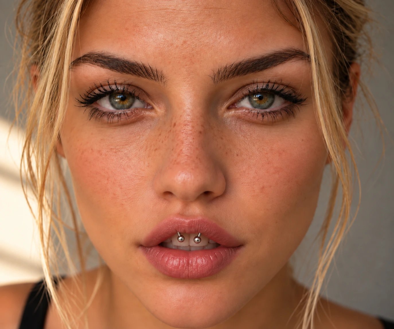 Lippenbändchen / Smiley Piercing Detailansicht