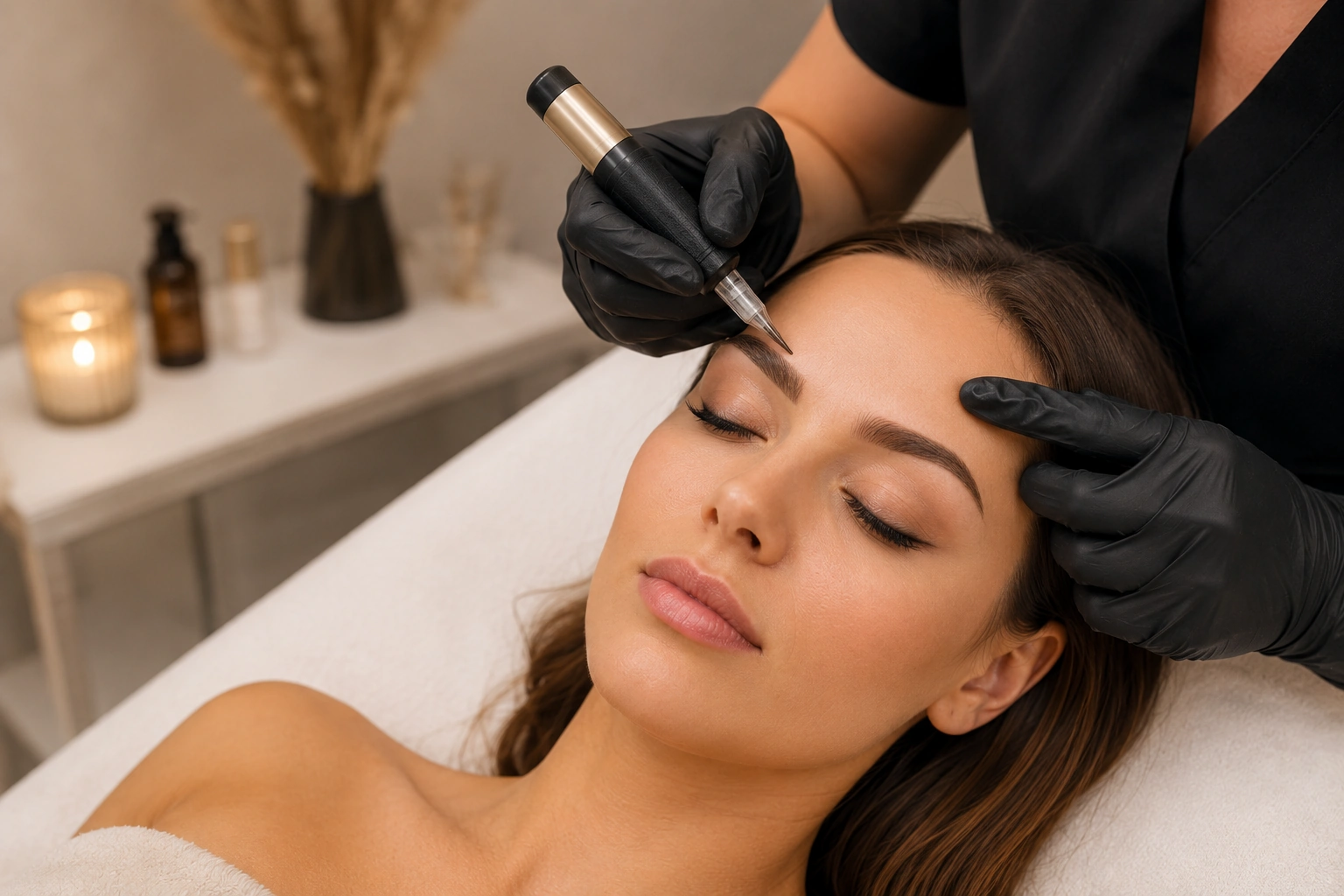 Permanent Make-up Detailaufnahme bei Beautyrella Berlin