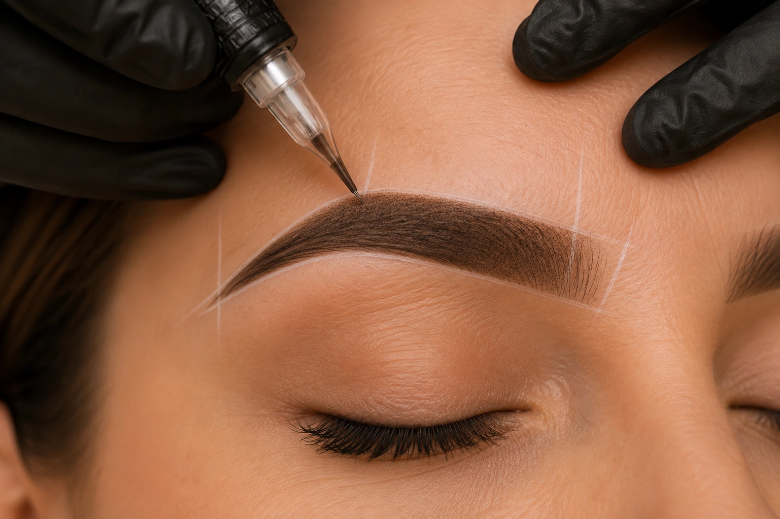 Powder Brows Schattierung Detail