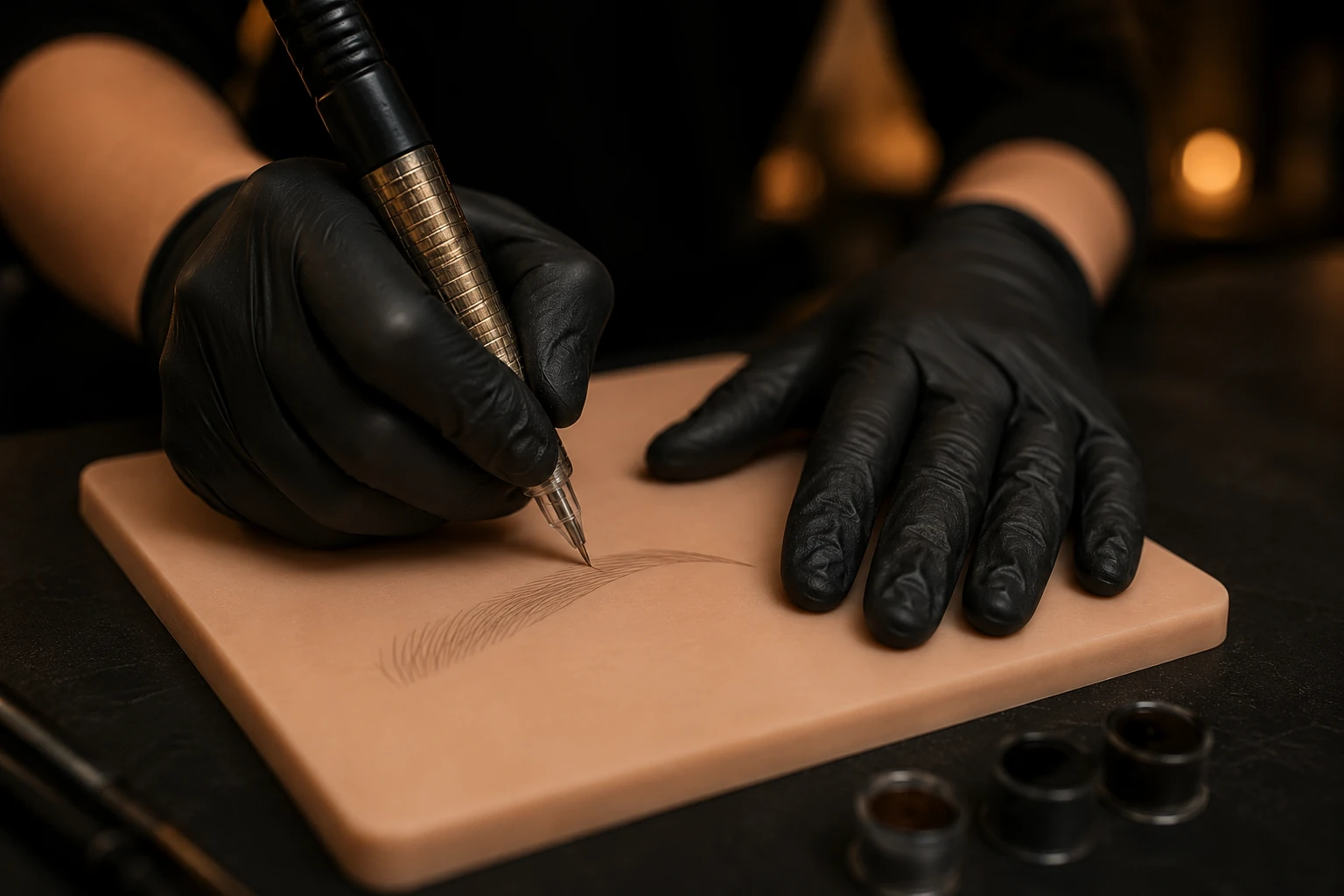 Praktische Permanent Make-up Übung