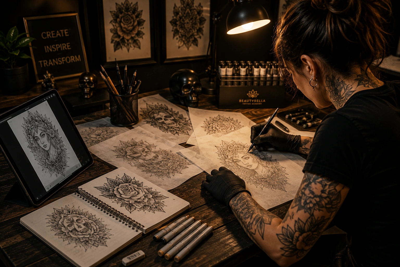 Kundenberatung in der Tattoo Schulung